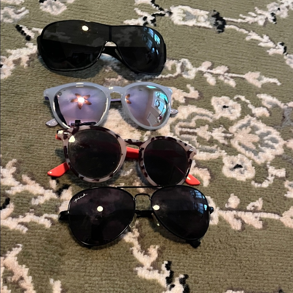 Sunglasses- Versace, PINK, Sojos, Knockaround